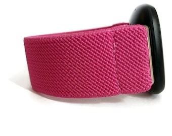 Resårband för Fitbit Versa 4/3/2/1 Fitbit Sense klockarmband Resårband Fitbit Versa 4 Fitbit Sense 2 armband rosa