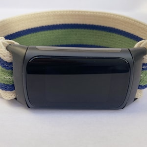 Elastic Fitbit charge 6/ 5 bands charge 6 Handmade Customized Boho hippie style New Pattern Elastic watch band