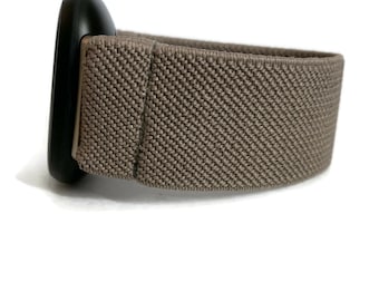 Fitbit Versa 4/3 / 2/1 Fitbit Sense klockarmband Elastiskt klockarmband för Fitbit Versa 4 och Fitbit Sense 2 nytt mörkgrått