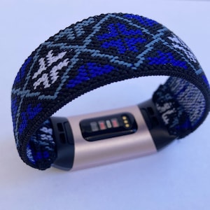 Fitbit charge 6/5/4/3/2 bands charge 6 handgemaakte aangepaste boho hippiestijl nieuw patroon elastische horlogeband