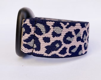 Elastic band for Fitbit Versa 4/3/ 2/1  Fitbit Sense watch band Elastic band  Fitbit Versa 4 Fitbit sense 2 band leopard print
