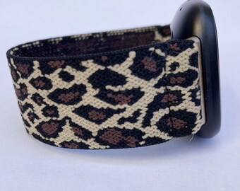 Fitbit Versa 4/3/2/1 Fitbit Sense watch band Elastic band  Fitbit Versa 4 Fitbit sense 2 band leopard print