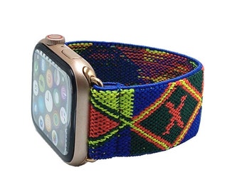 Elastic band for Apple Watch Models 1 - 10, SE, Ultra Apple watch 38mm 40mm 41mm 42mm 44mm 45mm 49mm style Boho hippie bands
