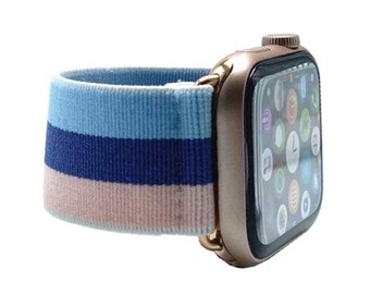 Elastisches Apple Watch Armband 38 mm, 40 mm, 41 mm, 42 mm, 44 mm, 45 mm, 49 mm für alle Apple Watch Serien (Modelle 1–11, SE, Ultra 1–3)