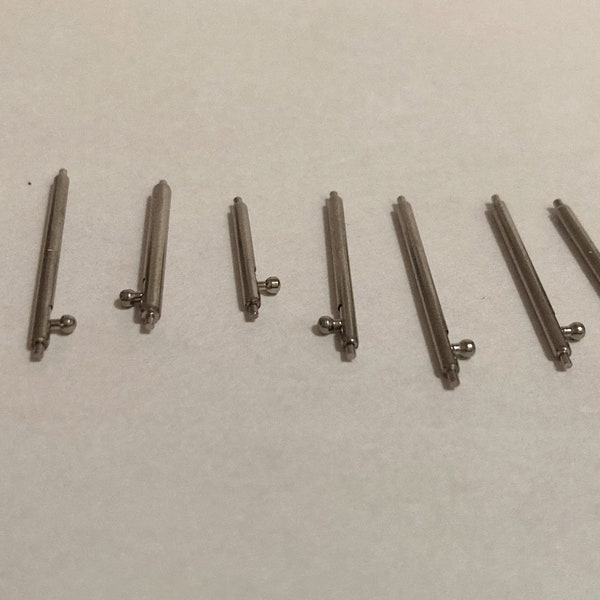 10- piece (5 pairs) Detachable Pins Quick Release Spring Bar Watch Band Spair Tools 14mm  18mm 20mm 22mm 23mm