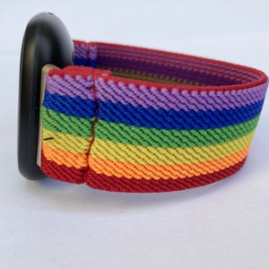 Elastic band for Fitbit Versa 3 /  Fitbit Sense watch band Elastic band  Fitbit Versa 4 Fitbit sense 2 band rainbow