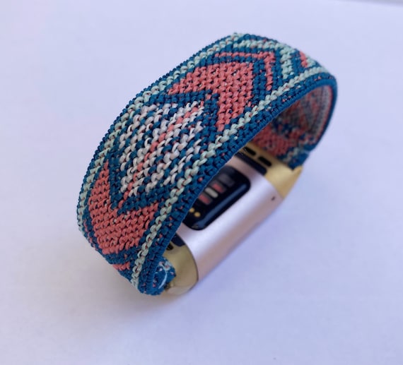 Elastic Fitbit Charge 6 5 4 3 2 Charge 6 Bands Handmade Customized Boho Hippie Style Elastic Watch Band New Pattern Etsy UK