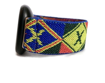 Fitbit Versa 4/ 3 / 2/1  Fitbit Sense watch band Elastic watch band for Fitbit Versa 4 and Fitbit Sense 2 yellow blue red