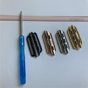 Apple Watch Adapters Connectors - 38mm 40mm 42mm 44mm - for All  Apple Series 1-5 for 4 pairs (8 pieces) of adapters and 1 screwdriver