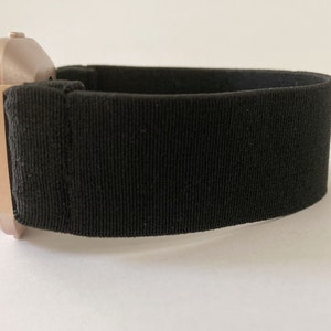 Elastic Fitbit Versa 1 ,2 and Lite watch  band  -  New style handmade elastic band for iwatch Black bands