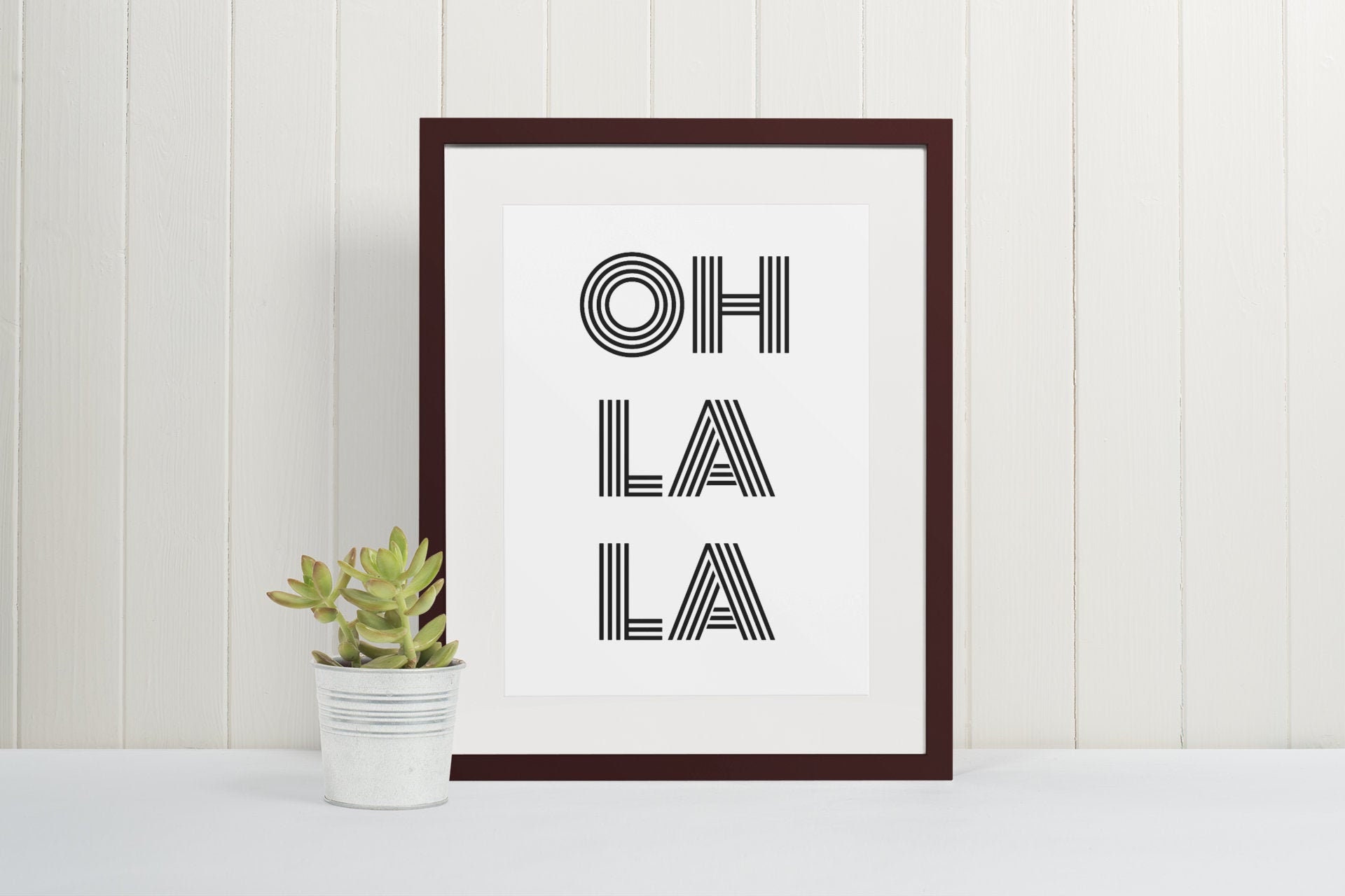 Oh La La Oh Boy In French Downloadable Minimalistic French Etsy Espa a