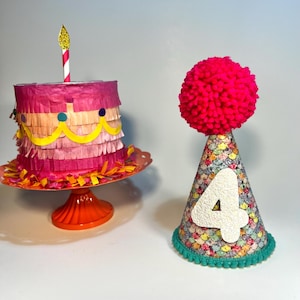 Mermaid Theme Birthday Hat, Colorful Birthday Hat, Dog Birthday Hat, Girly Birthday Hat, Party Hats for Dog, Personalized Birthday Hat