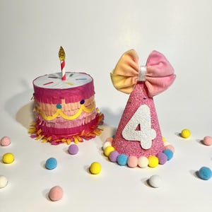 Personalized Pastel Unicorn Birthday Hat: Dog Party Accessory