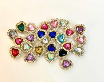 Small Hair Charms, Sparkly Hair Accessories, Dog Hair Accessories, Shih Tzu Bows,Yorkie Bows, Rhinestone for Dogs Hairstyle, Groomers Bows