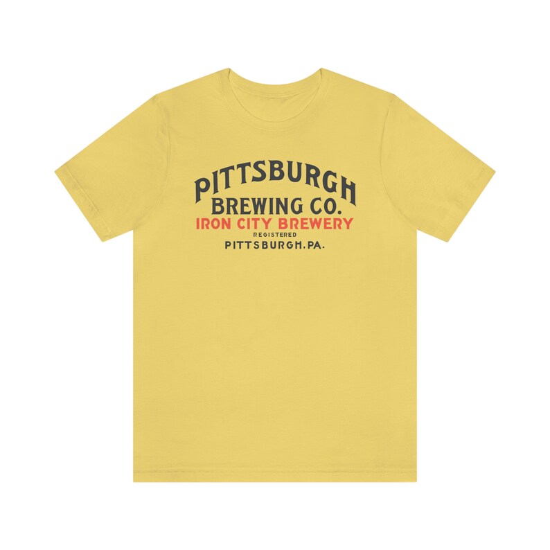 Pittsburgh Brewing Company Iron City Beer Unisex Jersey Short Sleeve