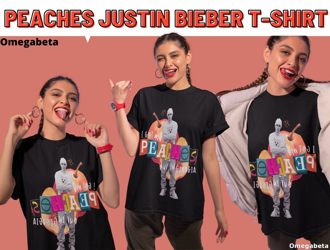 Justin Bieber Peaches Merch Justin Merch Gift For Justin Etsy