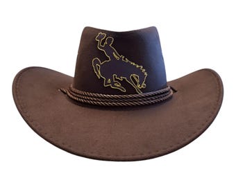 Custom Team/Logo Cowboy Hat - Black or Brown Only
