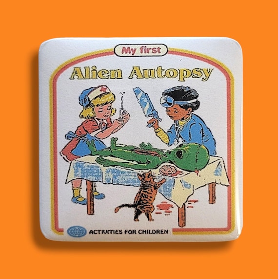 Retro Funny Horror Magnet/Button