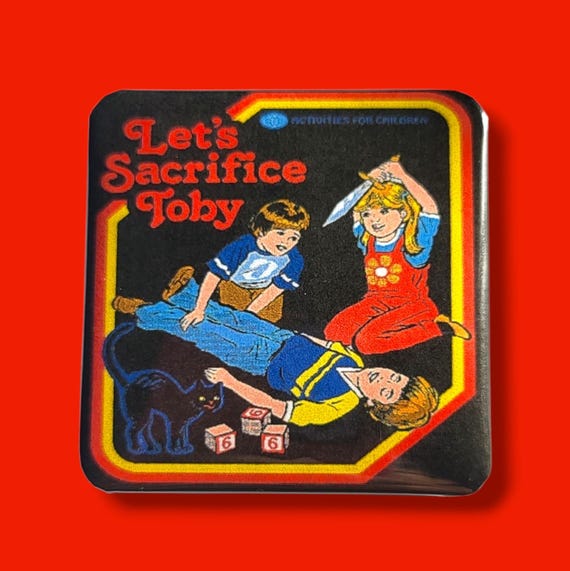 Retro Funny Horror Magnet/Button