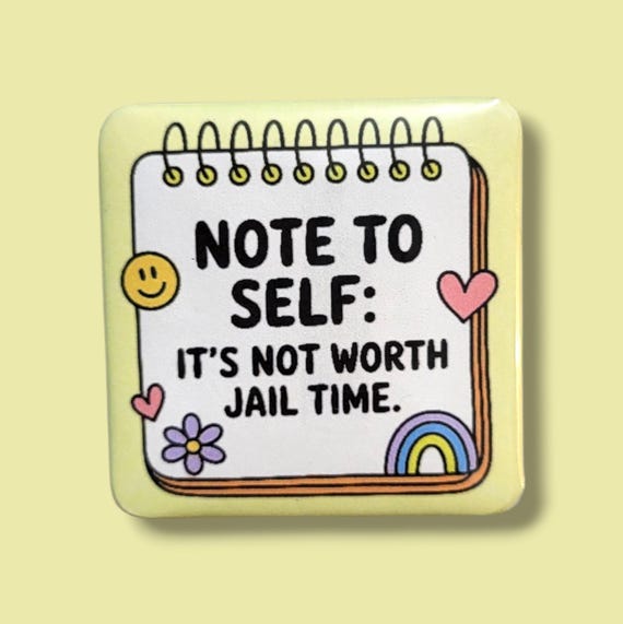 Funny, Sarcastic Magnet/Button