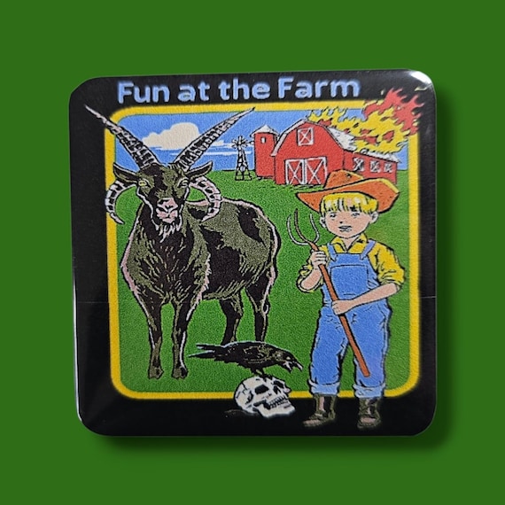 Retro Funny Horror Magnet/Button