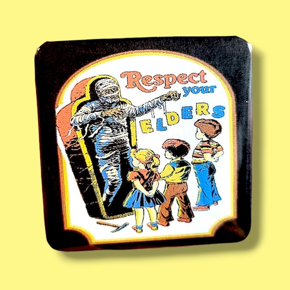 Retro Funny Horror Magnet/Button
