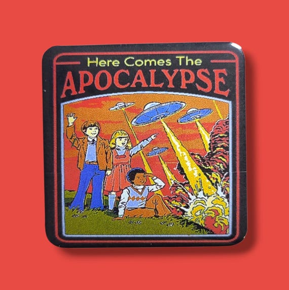 Retro Funny Horror Magnet/Button