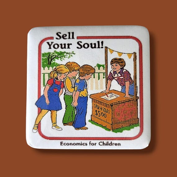 Retro Funny Horror Magnet/Button