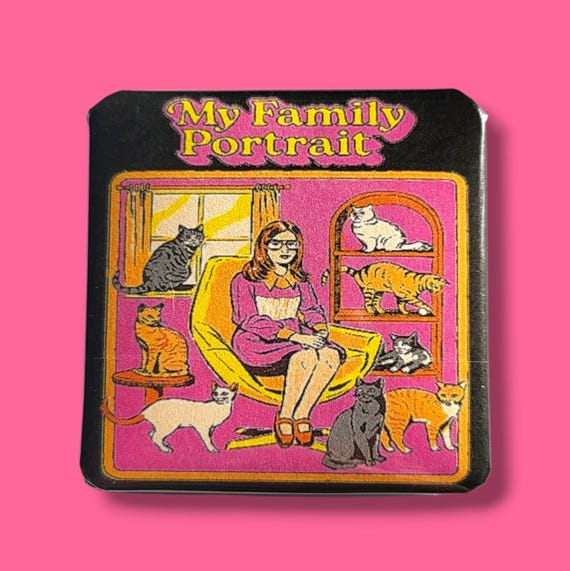 Retro Funny Horror Magnet/Button
