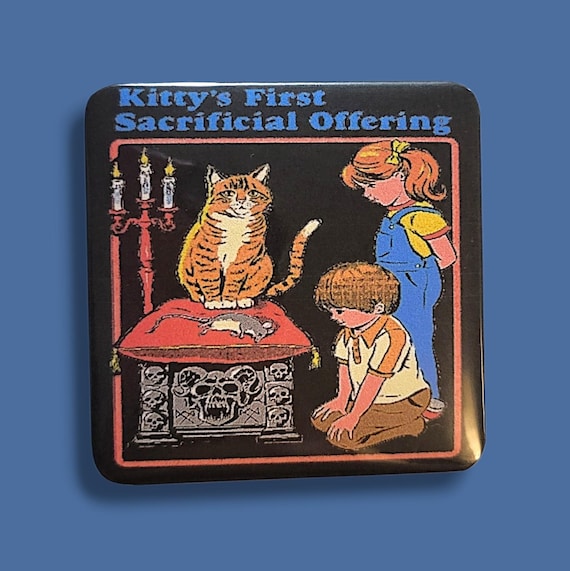 Retro Funny Horror Magnet/Button