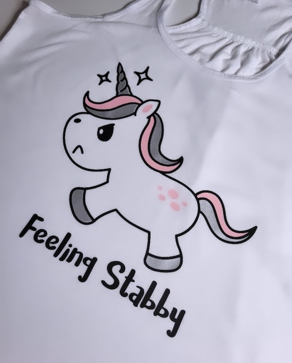 Feeling Stabby Unicorn Tee/Tank