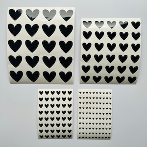 Aufkleber Herzen Stickerbogen Vinylaufkleber Vinylsticker Herzen Aufkleber DIY Sticker Hearts Veredelung
