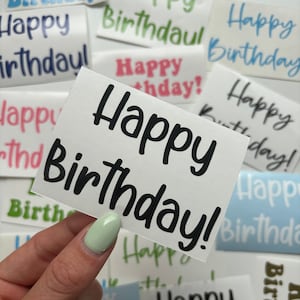 Aufkleber Happy Birthday! | Vinylaufkleber Vinylsticker | Geburtstag Aufkleber | DIY | Sticker | Happy Birthday Sticker Geburtstag