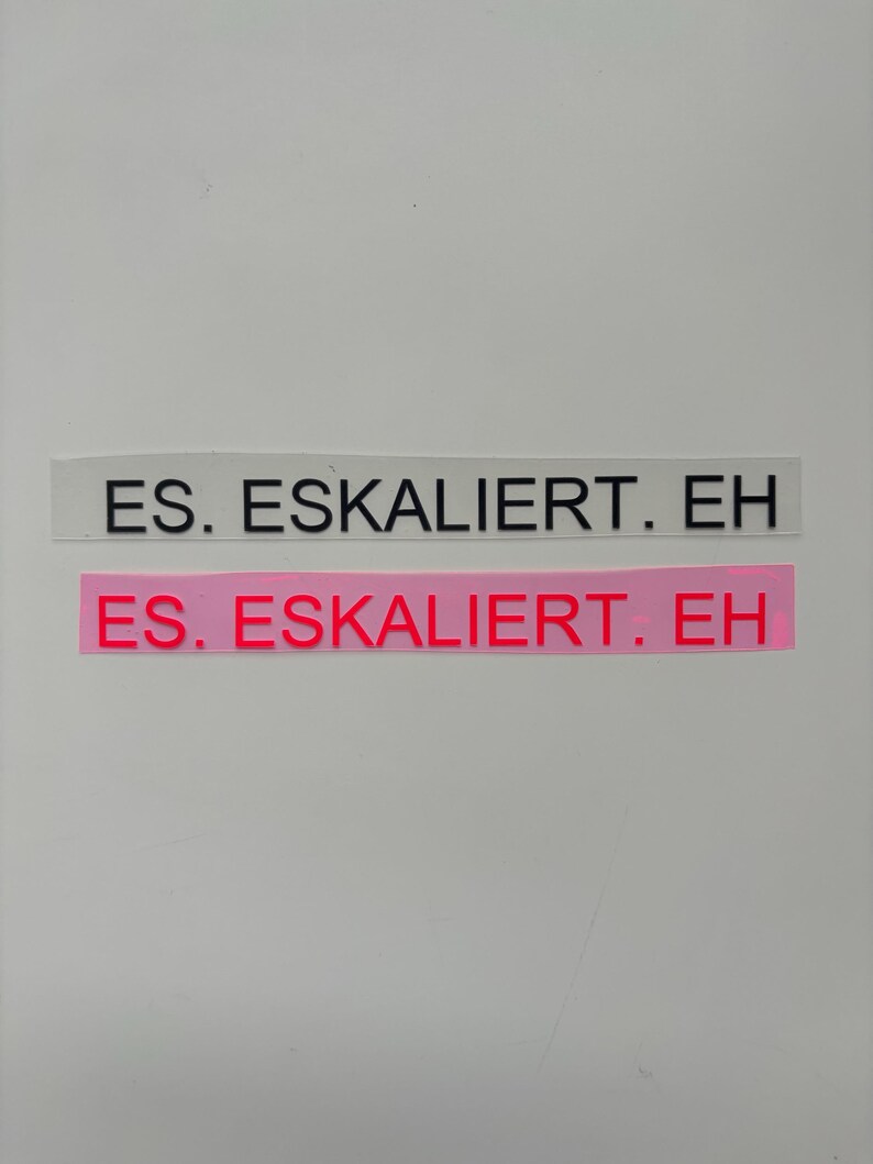 IT. ESCALATES. EH. Iron-on Transfer for Self-ironing | Textile Printing ...