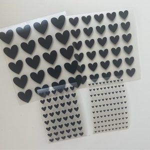 Bügelbild Herzen zum aufbügeln | Herz Bügelbild | DIY | Herzen | FlexFolie | zum aufbügeln | Textil | personalisiertes Geschenk | Heart