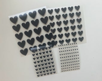 Corazones termoadhesivos | Transferencia termoadhesiva de corazón | Hazlo tú mismo | Corazones | Lámina flexible | para planchar Textil | regalo personalizado | Corazón