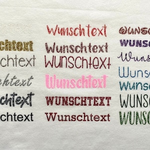 Bügelbild Glitzer personalisiert – Wunschname & Wunschtext zum Aufbügeln | Textil-Glitzerfolie DIY Geschenkidee