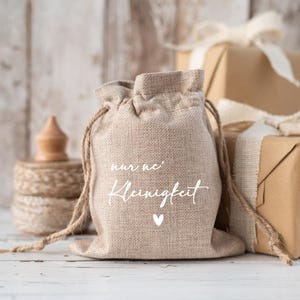Jute bag &quot;just a little something&quot;, Santa sack as a gift bag, Christmas sack jute bag jute bag gift bag