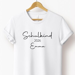 Bügelbild Schulkind 2026 zum selbst aufbügeln, auf Wunsch auch mit Namen | Bügelbild | Textil bedrucken | Schulkind 2026 | DIY | Aufbügeln