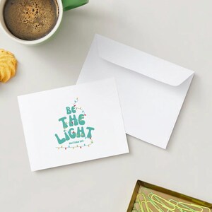 Weihnachtskarte - Be the Light