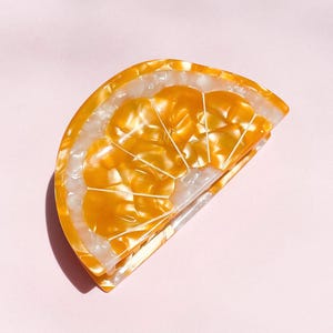 Orange Claw Clip // Cellulose Acetate Hair Accessory