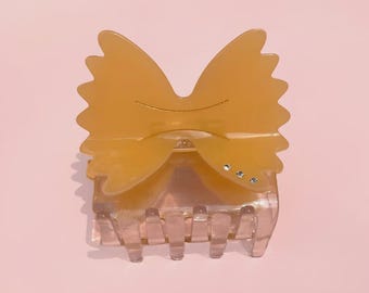 Bowtie Pasta Claw Clip // Cellulose Acetate Hair Accessory