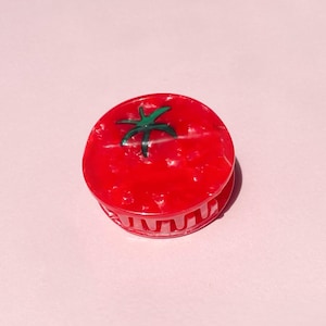Tomato claw clip // cellulose acetate hair accessory, fresh produce hair clip, Italian food gift, summer style