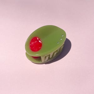 Olive Claw Clip // Cellulose Acetate Hair Accessory