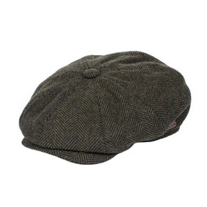 Peaky Blinders Style 8 Panel Herringbone Tweed 100% Wool - Etsy UK