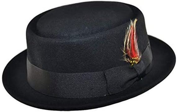Mens Unisex Handmade 100% Wool Crushable Pork Pie Hat With - Etsy UK