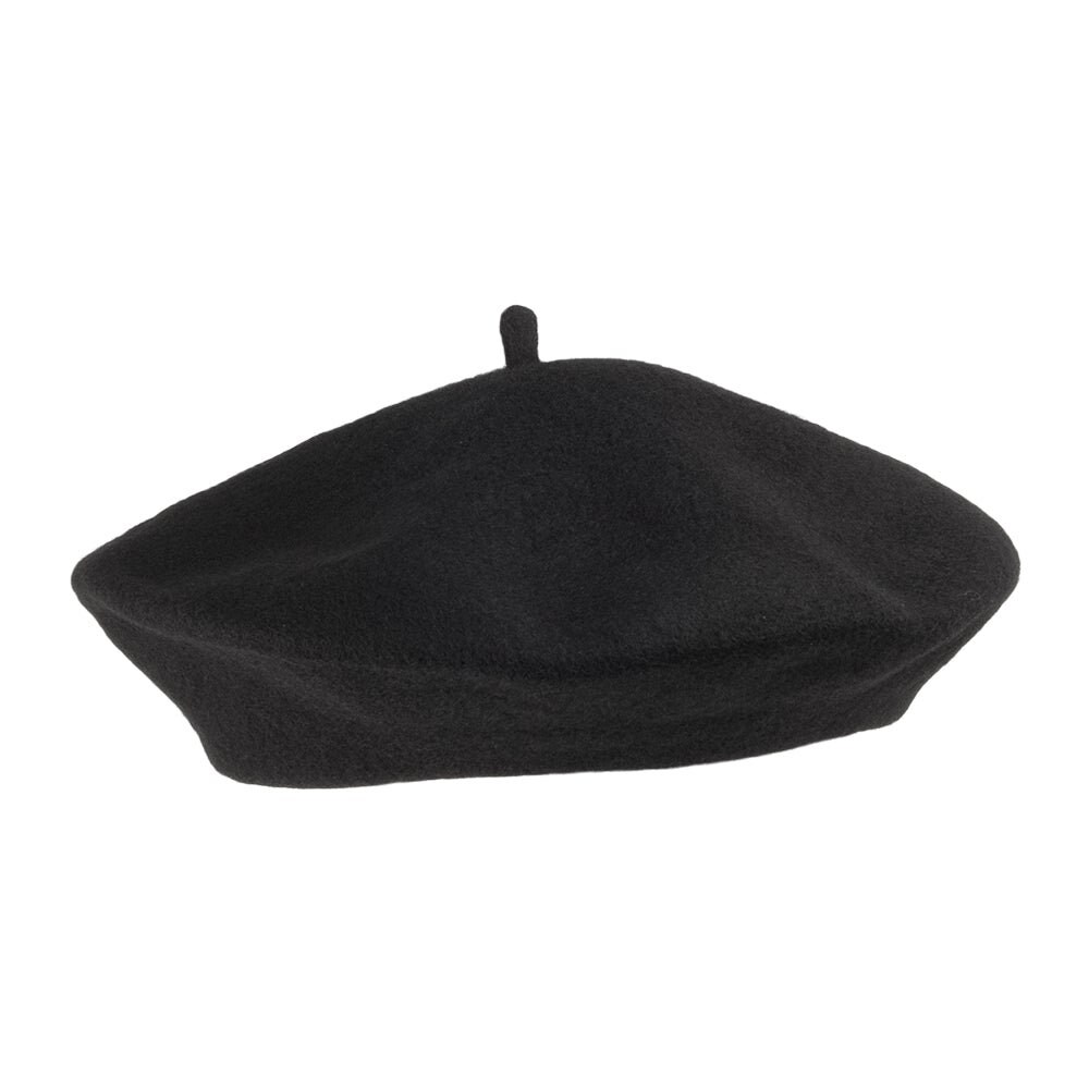 Ladies Plain Premium 100% Wool Beret Hat