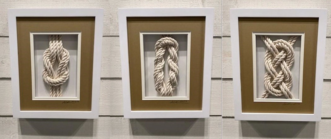 Acknots Nautical Knot Wall Decor. Simple Elegant Art. - Etsy