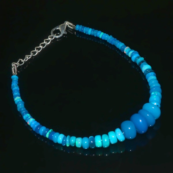 Ethiopian Opal Beads | Real Opal | Natural Opal |  vivienne westwood bracelet | Blue Fire Opal Bracelet | Aesthetic Bracelet | Opal Jewelry