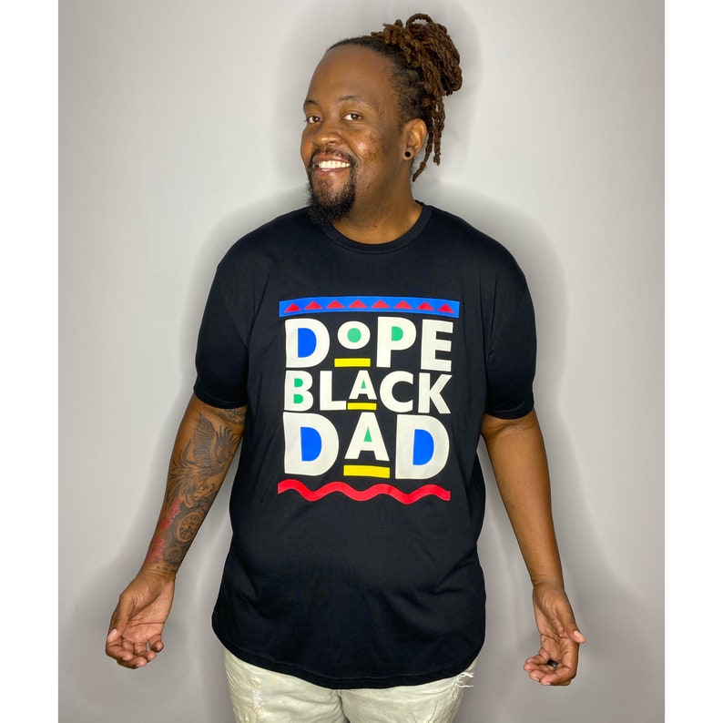 black dad tee shirts